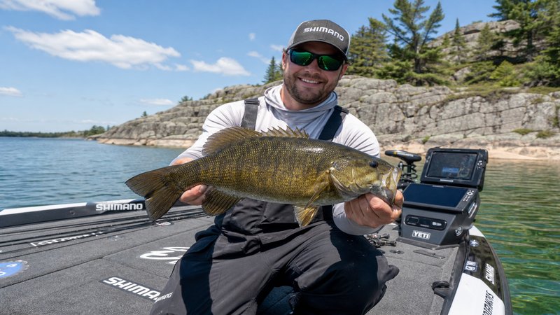 Smallmouth Bass Fishing Ontario Canada: Clear Shield Lakes, Giant Bronzebacks, and Drop-Shotting